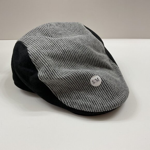 Flat Cap / Warm Hat - Black & Gray - Gender Neutral - Adult S/M - NWT - Picture 7 of 10